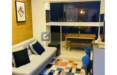 Imagem: O apartamento possui 1 Dormitório, 1 Banheiro, 1 Vaga na garagem