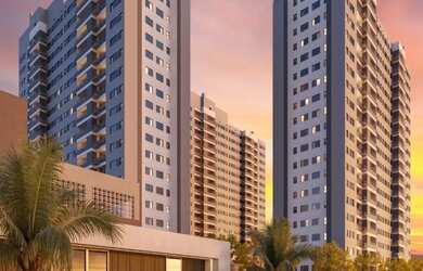 Imagem: O apartamento possui 2 Dormitórios, 1 Banheiro, 1 Vaga na garagem