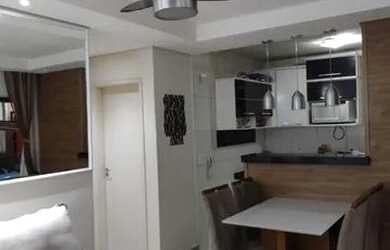 Imagem: O apartamento possui 2 Dormitórios, 1 Banheiro, 1 Vaga na garagem