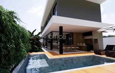 Imagem: A casa possui 3 Dormitórios, 3 Banheiros, 3 Vagas na garagem