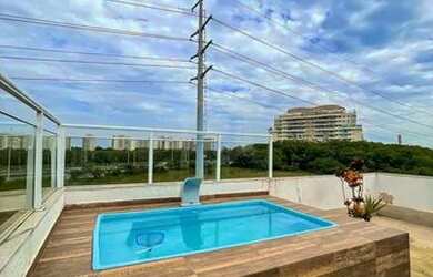 Imagem 2: Alugo cobertura. Piscina, Churrasqueira, Varandae2 Banheiros