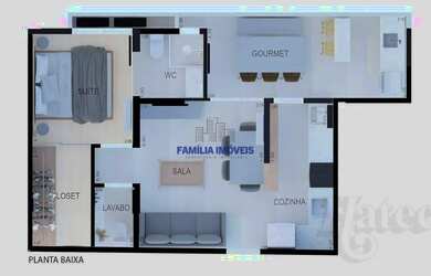 Imagem 3: Apartamento à venda Santos/SP Boqueirão sacada gourmet 1 suítes lazer