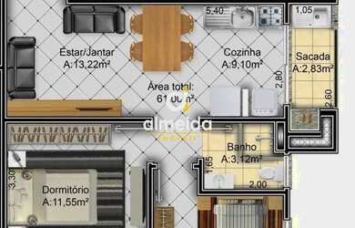 Imagem 16: APARTAMENTO 2 DORMITÓRIOS NO RESIDENCIAL NOSSA SENHORA DE SALETE