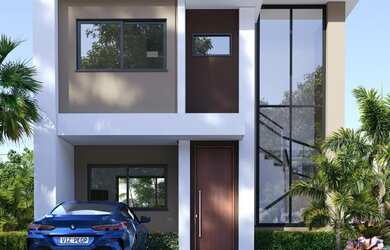 Imagem: A casa em condomínio possui 3 Dormitórios, 3 Banheiros, 2