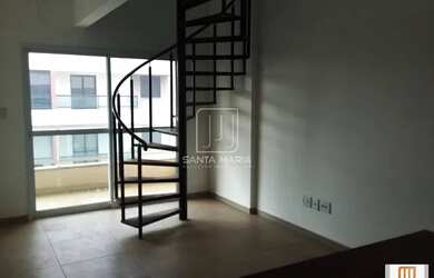 Imagem: O apartamento na cobertura possui 1 Dormitório, 2 Banheiros