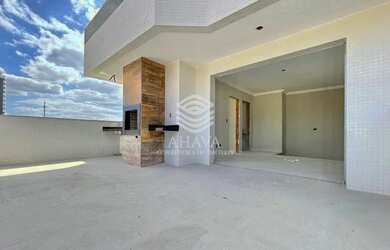 Imagem: O apartamento na cobertura possui 4 Dormitórios, 3 Banheiros