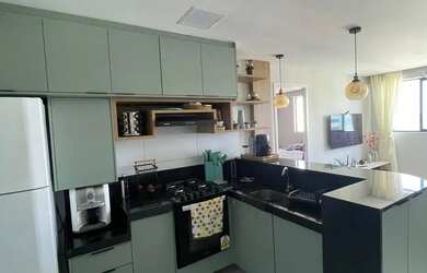 Imagem: O apartamento possui 1 Dormitório, 1 Banheiro, 34m² de Área