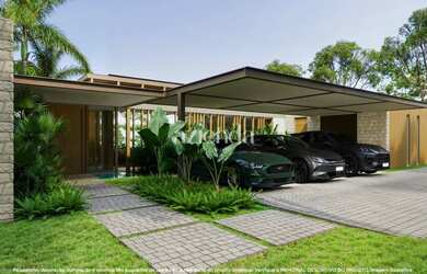 Imagem: A casa em condomínio possui 5 Dormitórios, 5 Banheiros, 4