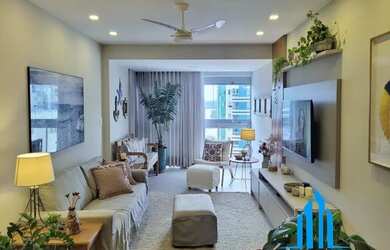 Imagem: O apartamento na cobertura possui 4 Dormitórios, 5 Banheiros