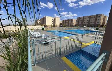 Imagem: O apartamento possui 2 Dormitórios, 1 Banheiro, 1 Vaga na garagem