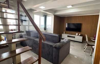 Imagem: O apartamento na cobertura possui 3 Dormitórios, 3 Banheiros