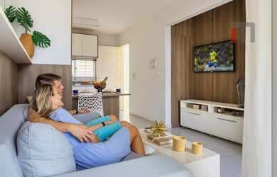 Imagem: A casa em condomínio à venda possui 2 Dormitórios, 2 Banheiros