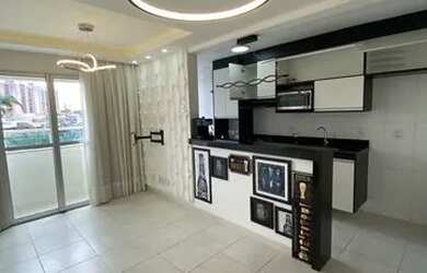 Imagem: O apartamento possui 2 Dormitórios, 1 Banheiro, 1 Vaga na garagem