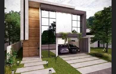 Imagem: A casa em condomínio possui 4 Dormitórios, 5 Banheiros, 2