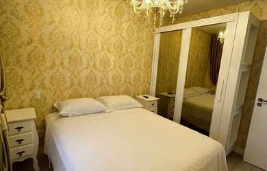 Imagem: O apartamento possui 1 Dormitório, 2 Banheiros, 2 Vagas na