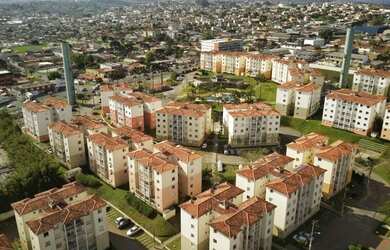 Imagem: O apartamento possui 2 Dormitórios, 1 Banheiro, 1 Vaga na garagem