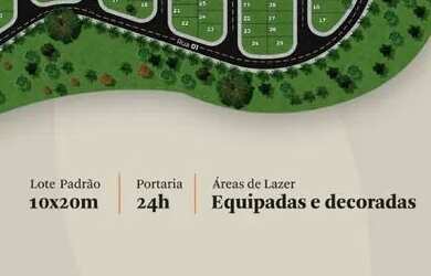 Imagem: O terreno possui 200m² de Área e está localizado em Parque