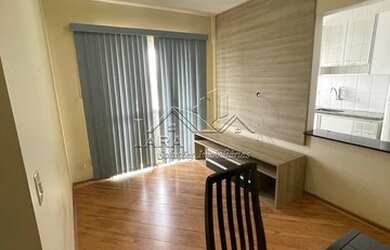 Imagem: O apartamento possui 1 Dormitório, 1 Banheiro, 1 Vaga na garagem