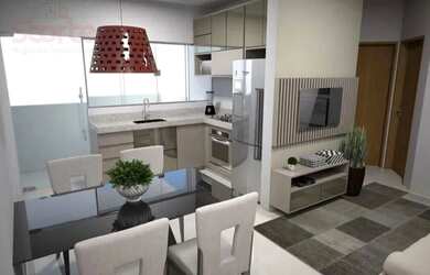 Imagem: O apartamento possui 2 Dormitórios, 2 Banheiros, 1 Vaga na