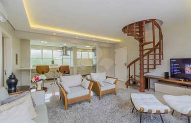 Imagem: O apartamento na cobertura possui 3 Dormitórios, 3 Banheiros