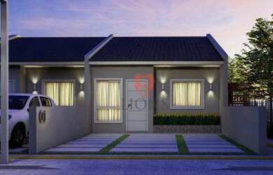 Imagem: A casa possui 2 Dormitórios, 2 Banheiros, 1 Vaga na garagem