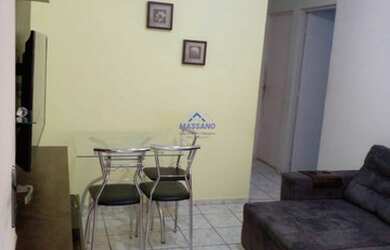 Imagem: O apartamento possui 2 Dormitórios, 1 Banheiro, 1 Vaga na garagem