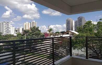 Imagem: O apartamento possui 1 Dormitório, 1 Banheiro, 1 Vaga na garagem