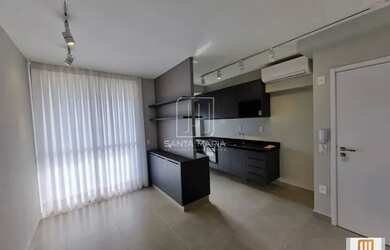 Imagem: O apartamento possui 1 Dormitório, 1 Banheiro, 1 Vaga na garagem