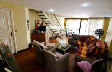 Imagem: O apartamento na cobertura possui 4 Dormitórios, 5 Banheiros