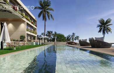 Imagem: O apartamento possui 1 Dormitório, 1 Banheiro, 1 Vaga na garagem