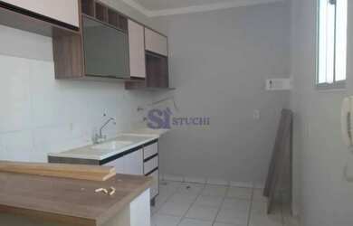 Imagem: O apartamento possui 2 Dormitórios, 1 Banheiro, 1 Vaga na garagem