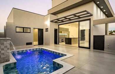 Imagem: A casa em condomínio possui 3 Dormitórios, 3 Banheiros, 2