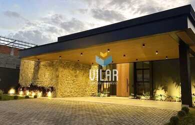 Imagem: A casa em condomínio possui 4 Dormitórios, 5 Banheiros, 5