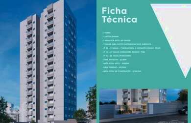 Imagem: O apartamento possui 2 Dormitórios, 1 Banheiro, 1 Vaga na garagem