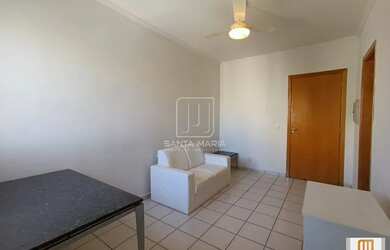 Imagem: O apartamento possui 1 Dormitório, 1 Banheiro, 1 Vaga na garagem