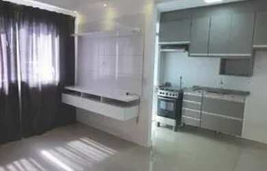 Imagem: O apartamento possui 2 Dormitórios, 1 Banheiro, 1 Vaga na garagem