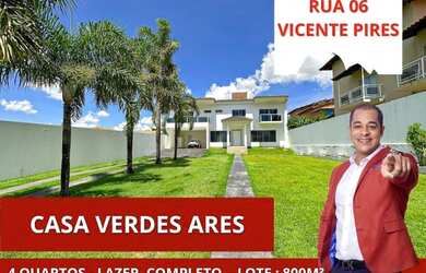 Imagem: A casa em condomínio possui 4 Dormitórios, 4 Banheiros, 5