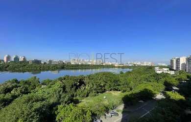 Imagem 3: Barra Peninsula Aquarela vista livre Pedra da Gavea e lagoa sol da manha andar alto 4 quar