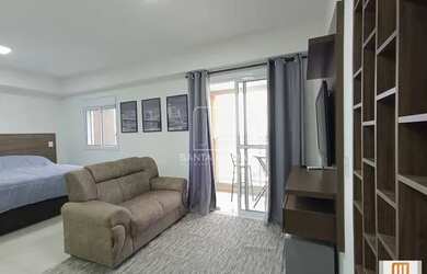 Imagem: O apartamento possui 1 Dormitório, 1 Banheiro, 1 Vaga na garagem