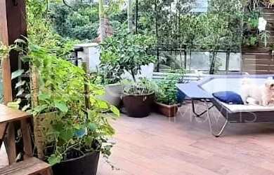 Imagem: O apartamento na cobertura possui 4 Dormitórios, 4 Banheiros