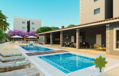 Imagem: O apartamento possui 2 Dormitórios, 1 Banheiro, 1 Vaga na garagem