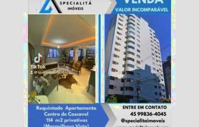 Imagem: O apartamento possui 2 Dormitórios, 4 Banheiros, 1 Vaga na