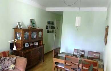 Imagem: O apartamento possui 1 Dormitório, 1 Banheiro, 1 Vaga na garagem