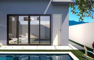 Imagem: A casa em condomínio possui 3 Dormitórios, 2 Banheiros, 2