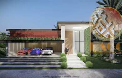 Imagem: A casa em condomínio possui 5 Dormitórios, 5 Banheiros, 4