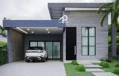 Imagem: A casa possui 3 Dormitórios, 3 Banheiros, 4 Vagas na garagem