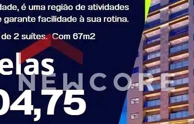 Imagem: O apartamento possui 2 Dormitórios, 2 Banheiros, 1 Vaga na