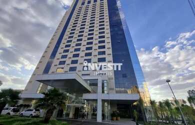 Imagem: O apartamento possui 1 Dormitório, 1 Banheiro, 1 Vaga na garagem