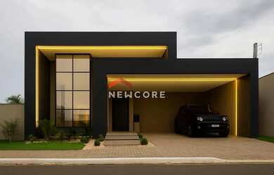 Imagem: A casa possui 3 Dormitórios, 2 Banheiros, 2 Vagas na garagem