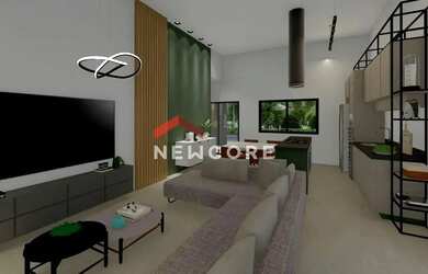 Imagem: A casa em condomínio possui 3 Dormitórios, 2 Banheiros, 2